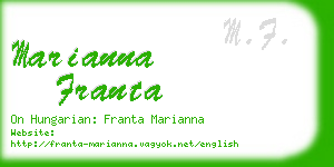 marianna franta business card